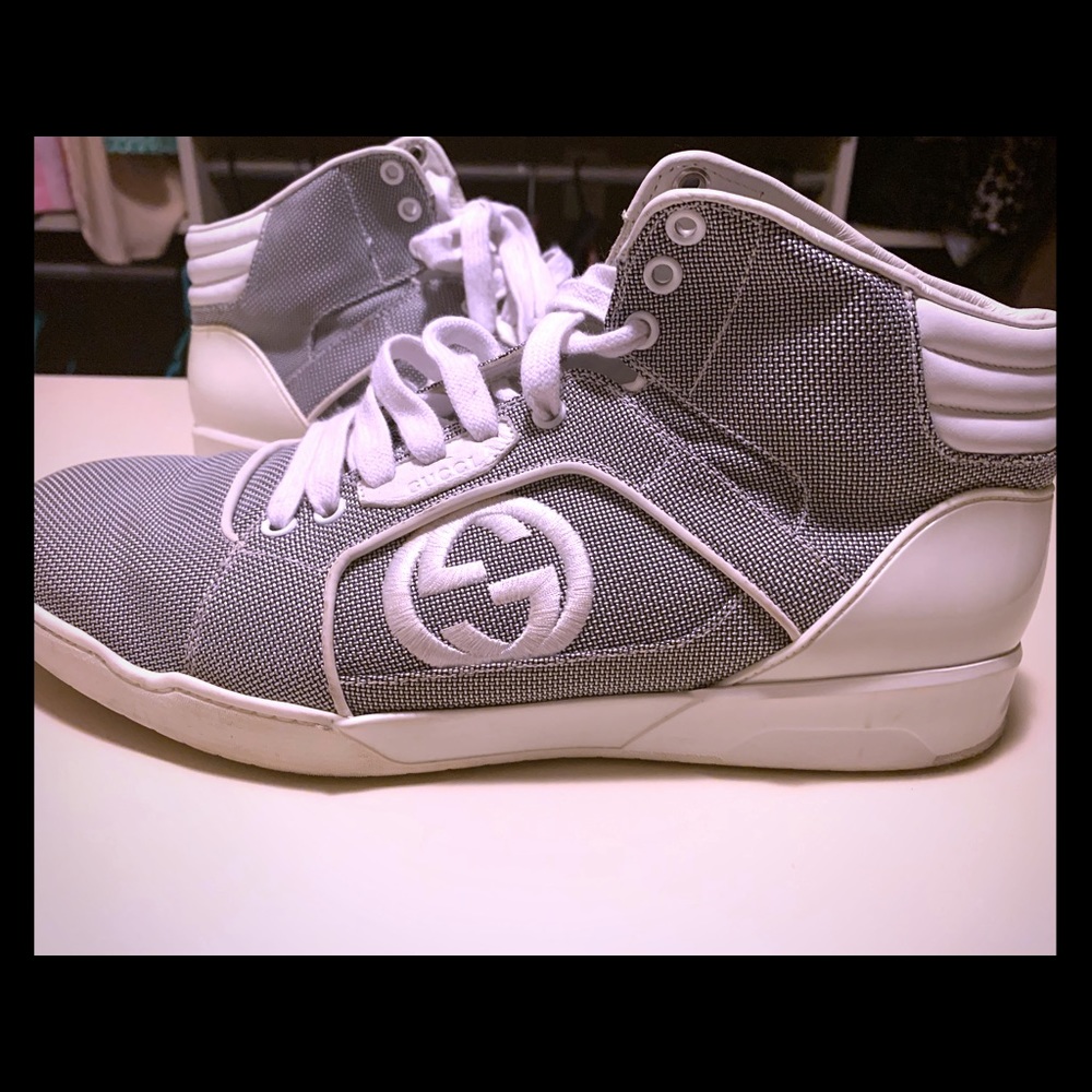gucci high tops sz 10 1/2
